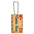 thumbnail image 1 of Air Mail Postcard Love for Costa Rica Wood Rectangle Key Chain, 1 of 1
