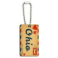 thumbnail image 1 of Air Mail Postcard Love for Ohio Wood Rectangle Key Chain, 1 of 1