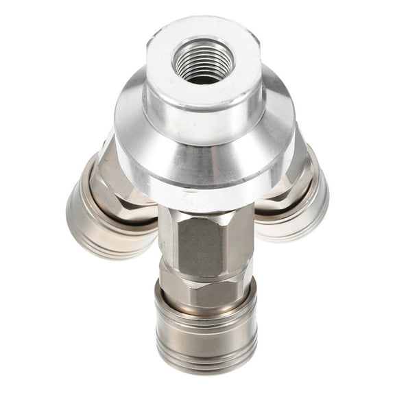 Air Manifold Splitter 3 Way Coupler Air Compressor Hose Quick Connect Fitting Pneumatic Fitting