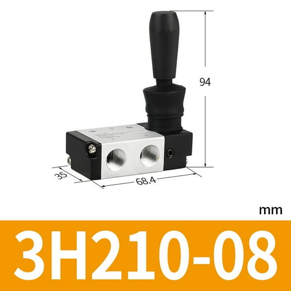 Air Manual Valve Pneumatic Control Valve Hand Lever Operated Control Valve 3H210-08