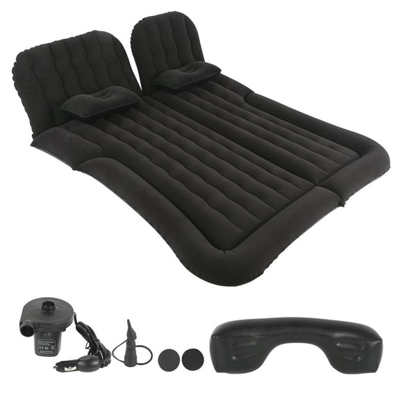 Air Mattress 12V Inflator Pump Electric with Flocking Surface Travel for SUV MPV RVBlack