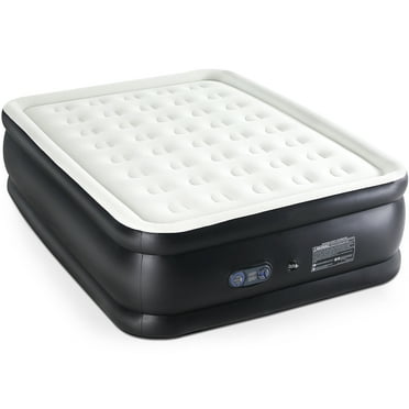 Air Mattress - 18" Inflatable Blow Up Mattress Airbed with Built-in High Capacity Pump, Double Height, Adjustable, Non-Slip Bottom Design - Queen(18inch)