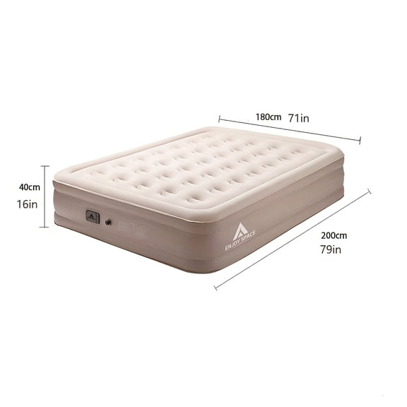 Air Mattress, Air Bed, Inflatable Mattress, No Need to Plug In, Full-Size Inflatable Mattress, Built-In Air Pump, Self-Inflating Mattress, Tent Camping Inflatable Mattress