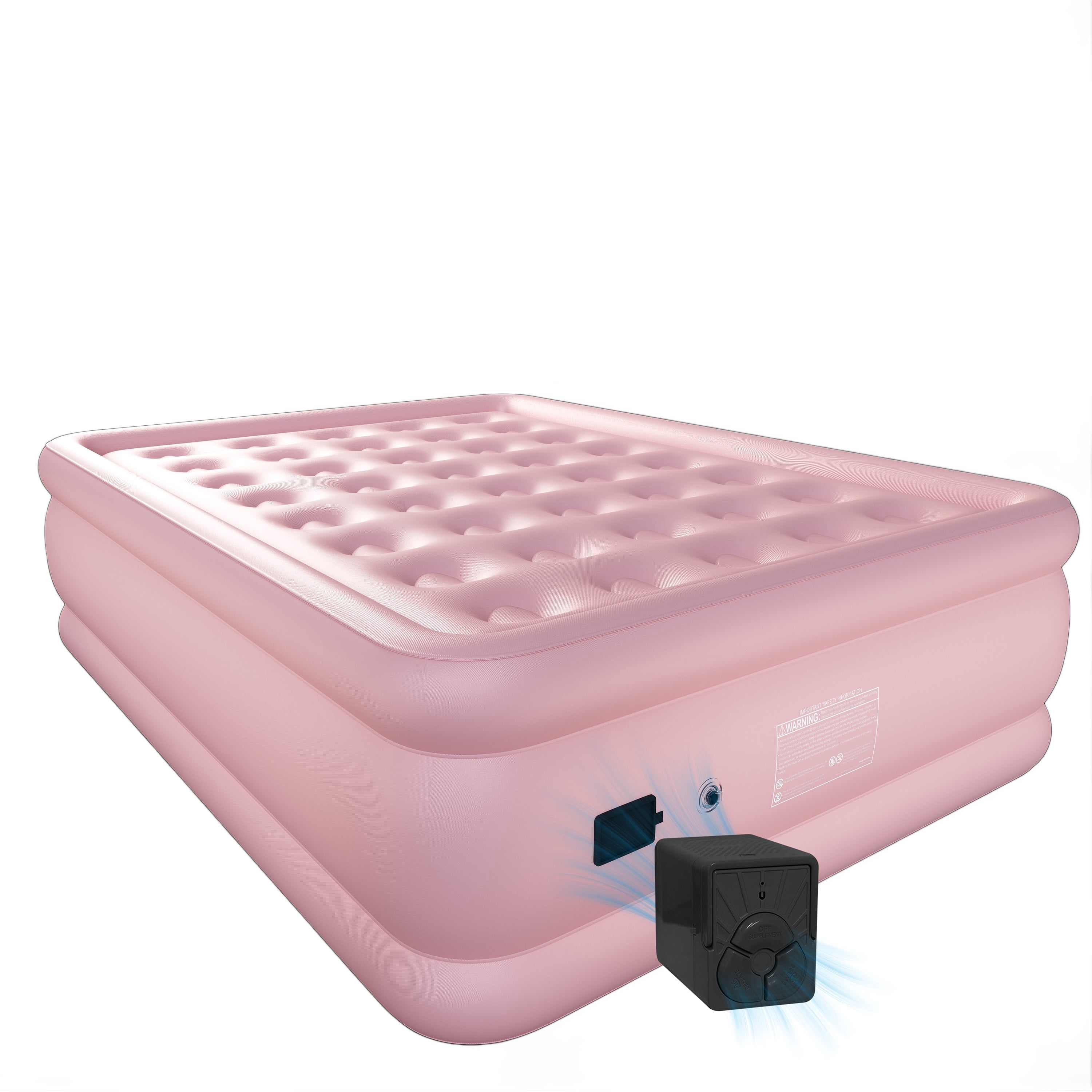 Air Mattress with Built-in Wireless Pump,22''Fast & Easy Inflation/Deflation Inflatable Mattress with Storage Bag, Inflatable Bed for Home, Camping & Guests