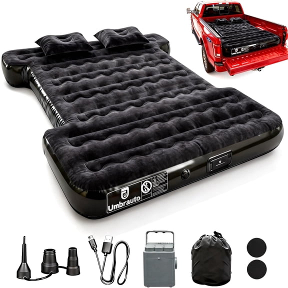 Air Mattress for Car Camping, Leakproof & Quick Inflation Sleeping Airbed with Electric Pump, Fits Most Compact, Mid-Size & Full-Size SUV Trunks for Road Trip Travel