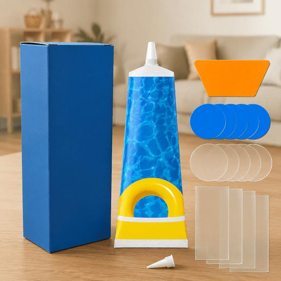 Air Mattress Patch Kit, Heavy-Duty Flexible Waterproof Vinyl Repair Kit