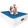 thumbnail image 1 of LussoAmor 18" Full Air Mattress with Built-in Pump, 3-Mins Self-Inflation, Blow Up Bed for Camping, Home & Guest, 600lb, Blue, 1 of 9