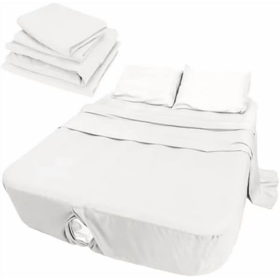 Air Mattress Sheets - 3 Pieces Set - Suitable for Inflatable mattresses 10 inch deep - can be inflated Without disassembly, Convenient, Sturdy, Easy to use air Bed Sheet (White, Kids)