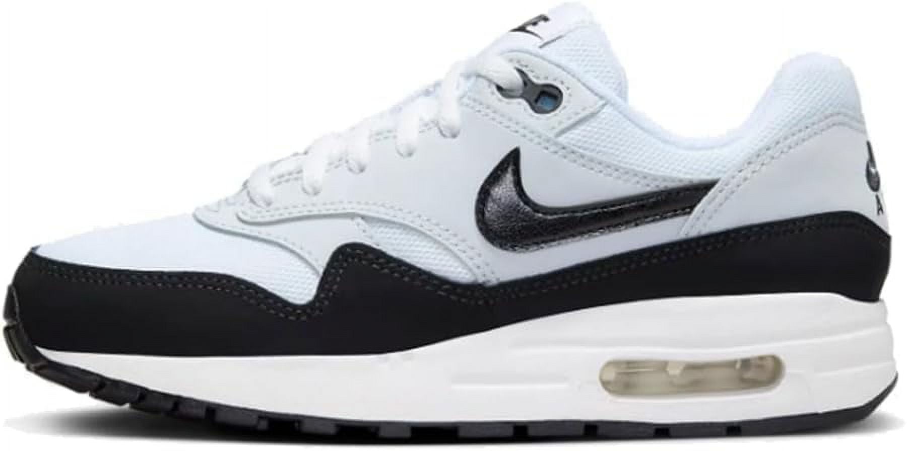 Big Kid's Nike Air Max 1 White/Black-Pure Platinum (DZ3307 106