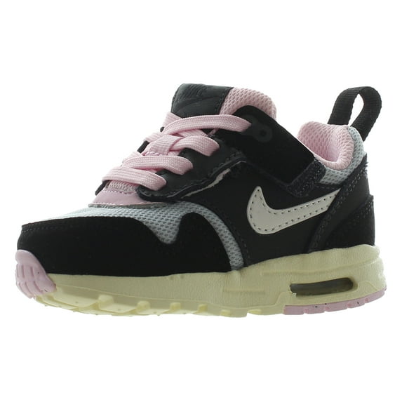 Nike Air Max 1 EasyOn Infant/Toddler Shoes Size 4, Color: Black/Summit White/Anthracite