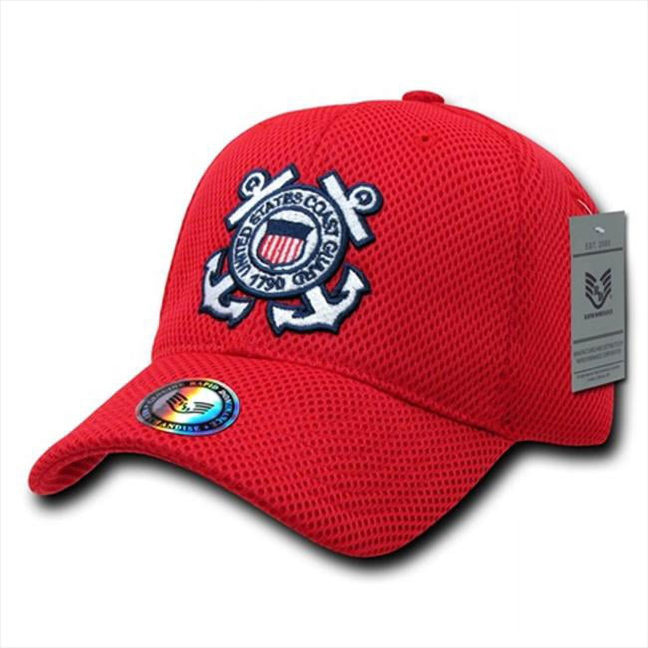Air Mesh Military Caps,Coast Guard, Red - Walmart.com