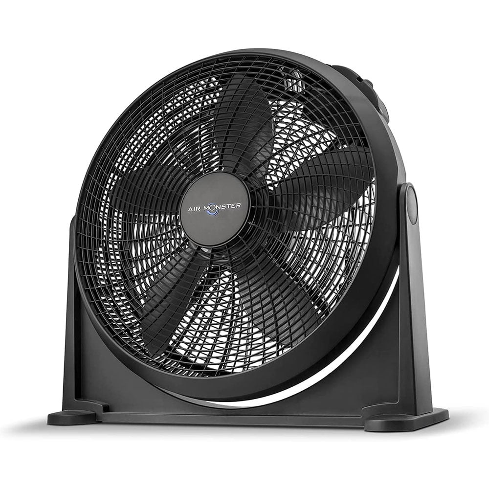 Air Monster 20 Inch Black Wall Mountable 3 Speed Fan