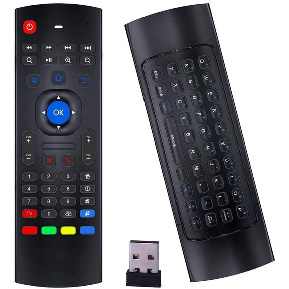 Air Mouse Remote MX3 Pro, 2.4G Wireless Mini Keyboard, Universal Remote Control with IR Learning for Android TV Box, Smart TV, Projector, Raspberry Pi