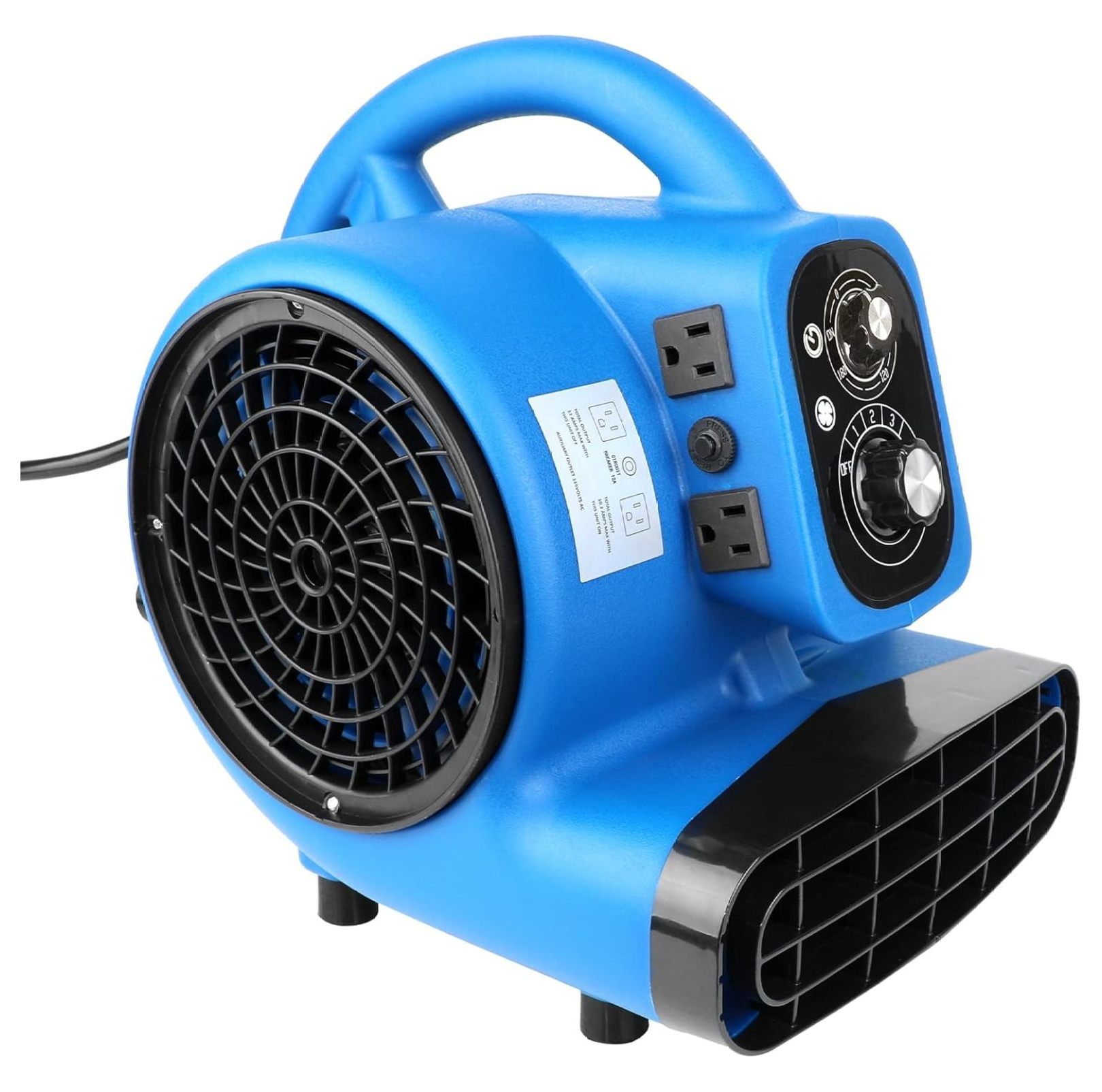 Air Mover Blower Fan, 1/4 1000 CFM Floor Drying Fan, Carpet Dryer with