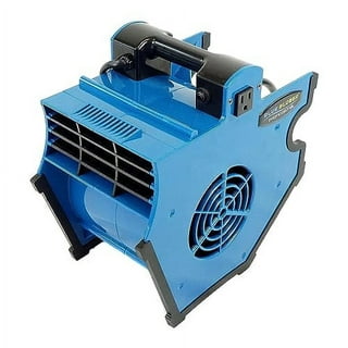 INTBUYING 3-Speed Air Mover Blower Fan Carpet Dryer 1.2HP Heavy Duty  Powerful Max Flow 5700 CFM Air Mover Blower Floor Fan Blue 110V