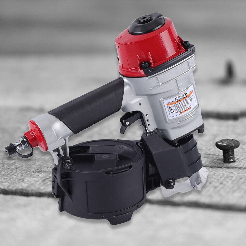 Air Nailer Pneumatic Siding Nail Gun Nail Capacity 300-350pcs CN55 11.02*5.12*10.63in for for Wooden Pallets, Wooden Packing Cases, Wooden Furniture