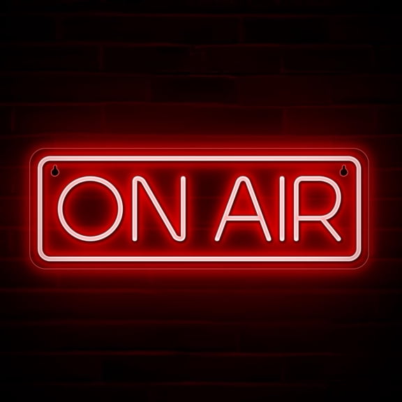 On Air Neon Sign - Live Streaming/Recording Light Sign for Twitch, Tiktok, Youtube Streamers/Gamers - Red Cool On Air Led Light for Studio, Bedroom, Game Room Decor