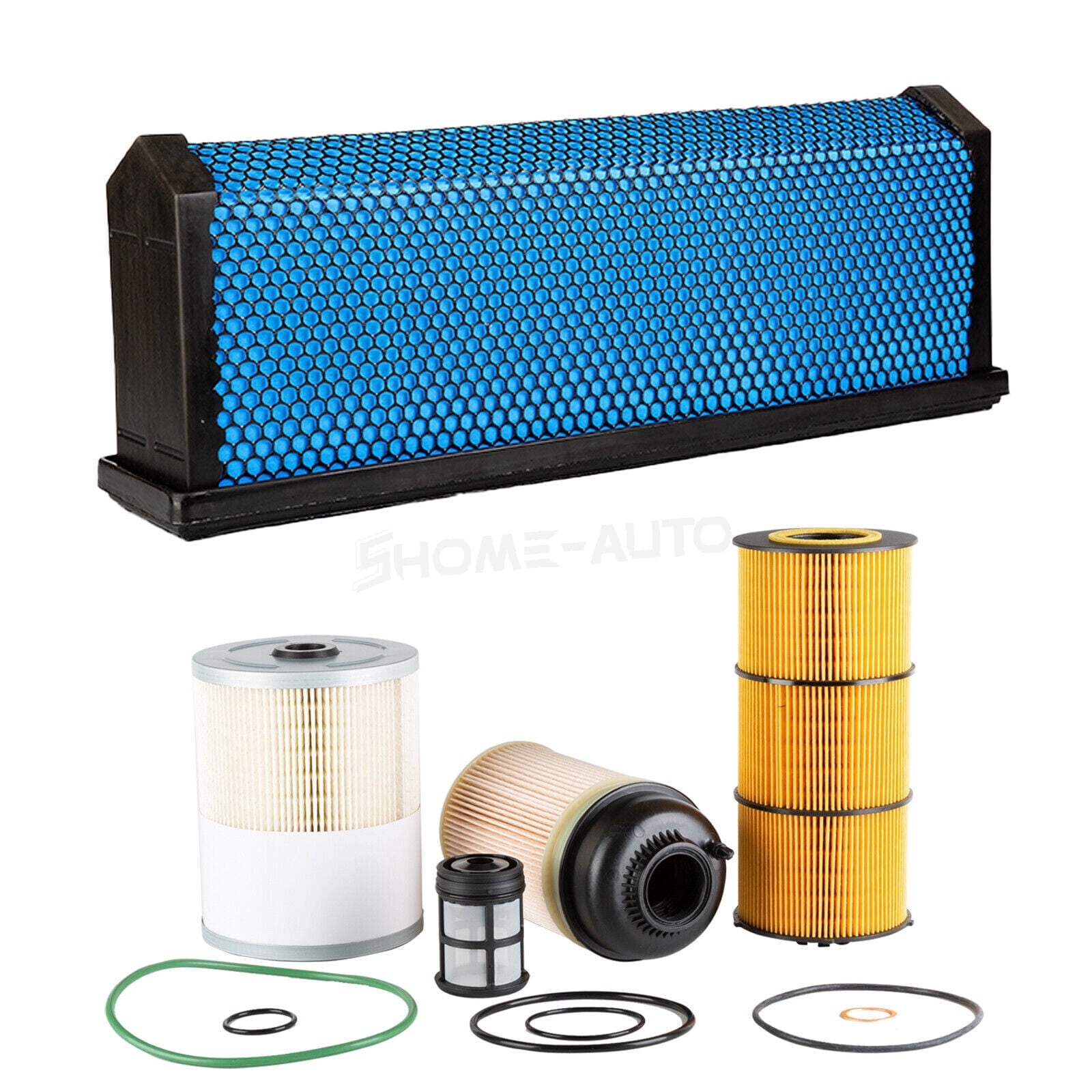 Air & Oil & Fuel Filter with Water Separator Kit fit Detroit DD13 DD15 DD16