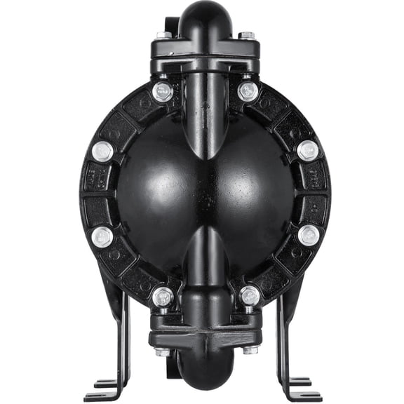 Air-Operated Double Diaphragm Pump, 1 Inch Inlet/Outlet, Aluminum Alloy, 35 GPM Max, 120 PSI, for Industrial Fluid Transfer, QBY4-25LF46-1inch-35