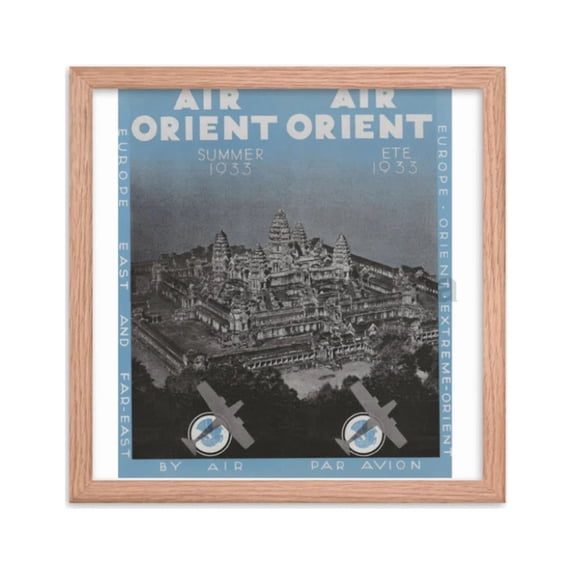Air Orient Brochure, Summer 1933, Framed Vintage Travel Poster