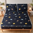 Air Permeable Cover Thick Quilted Mattress Cover Elastic Double Bed