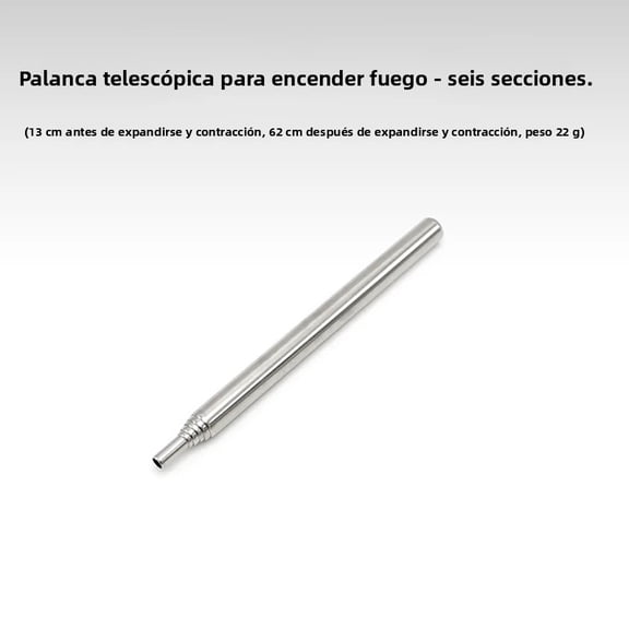 Air Pipe for Outdoor Cooking, Portable Fire Pipe for Camping, Retractable Survival Tools, Ignition Pipe