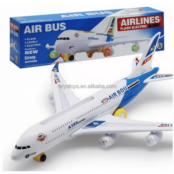 Air Plane A380 Toy Kids Bump and Go
