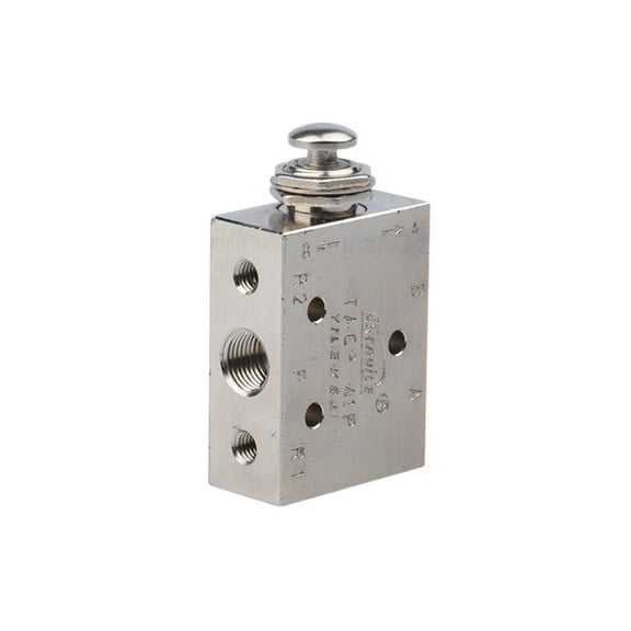 Air Pneumatic Toggle Valve 2 Position 5 Way TAC-41P ON/OFF Knob Control Mushroom Push Button Air Pneumatic Mechanical Valve