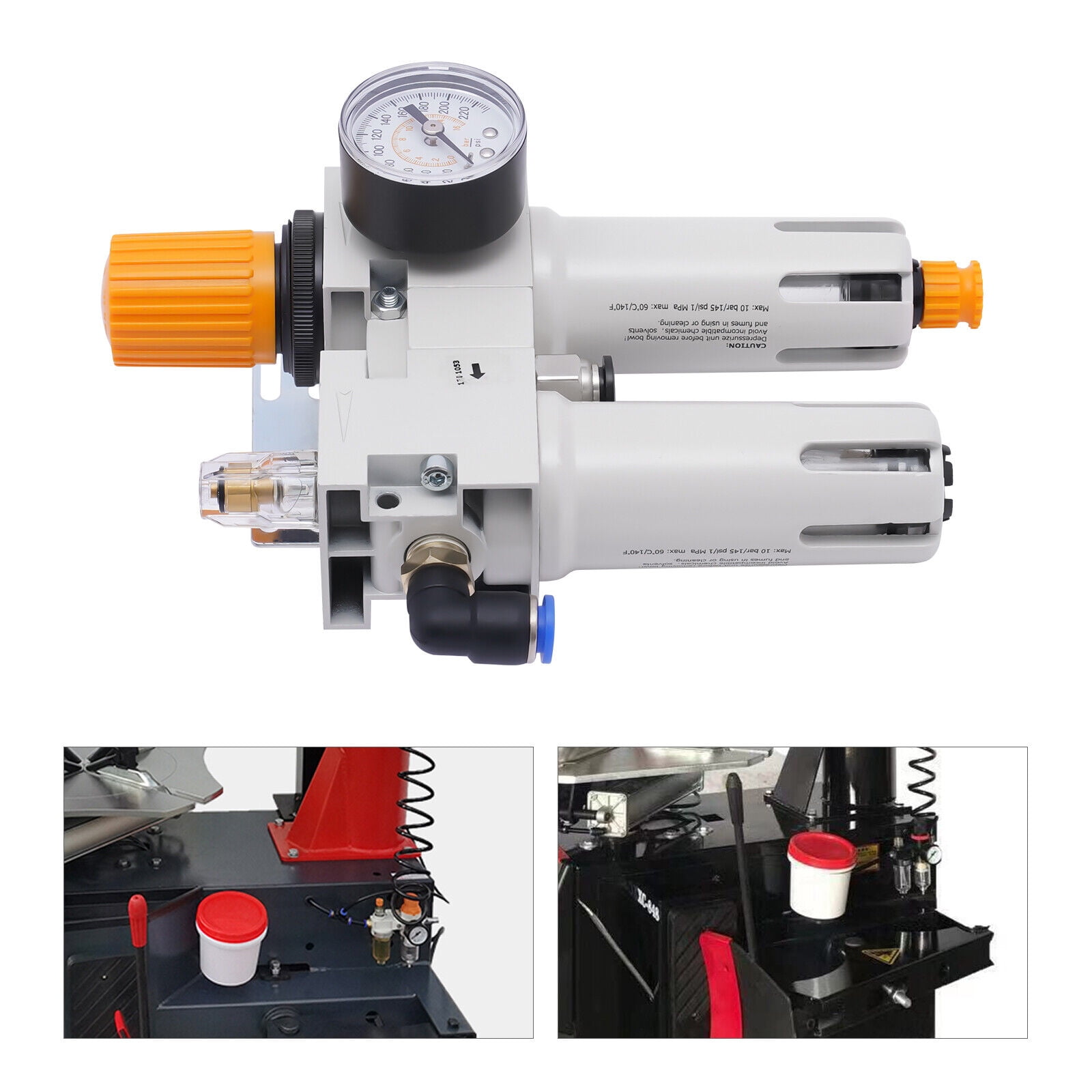 Air Pressor Oil Water Separator Regulator for Tire Changer Machine Part ...