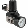 thumbnail image 1 of Air Pressure Regulator, AR2000-02 G1/4 Pneumatic Control Compressor with Gauge, 1/4" Aluminum Alloy Adjustable Air Pressure Gauge Valve with Bracket, 1 of 4