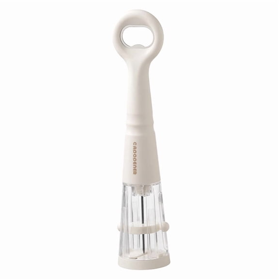 Air Pressure Wine Bottle Opener, Portable Effortless Pneumatic Cork Remover with Built-in Beer Cap Opener, White Manual Wine Cork Extractor for Home Bar Party Gift