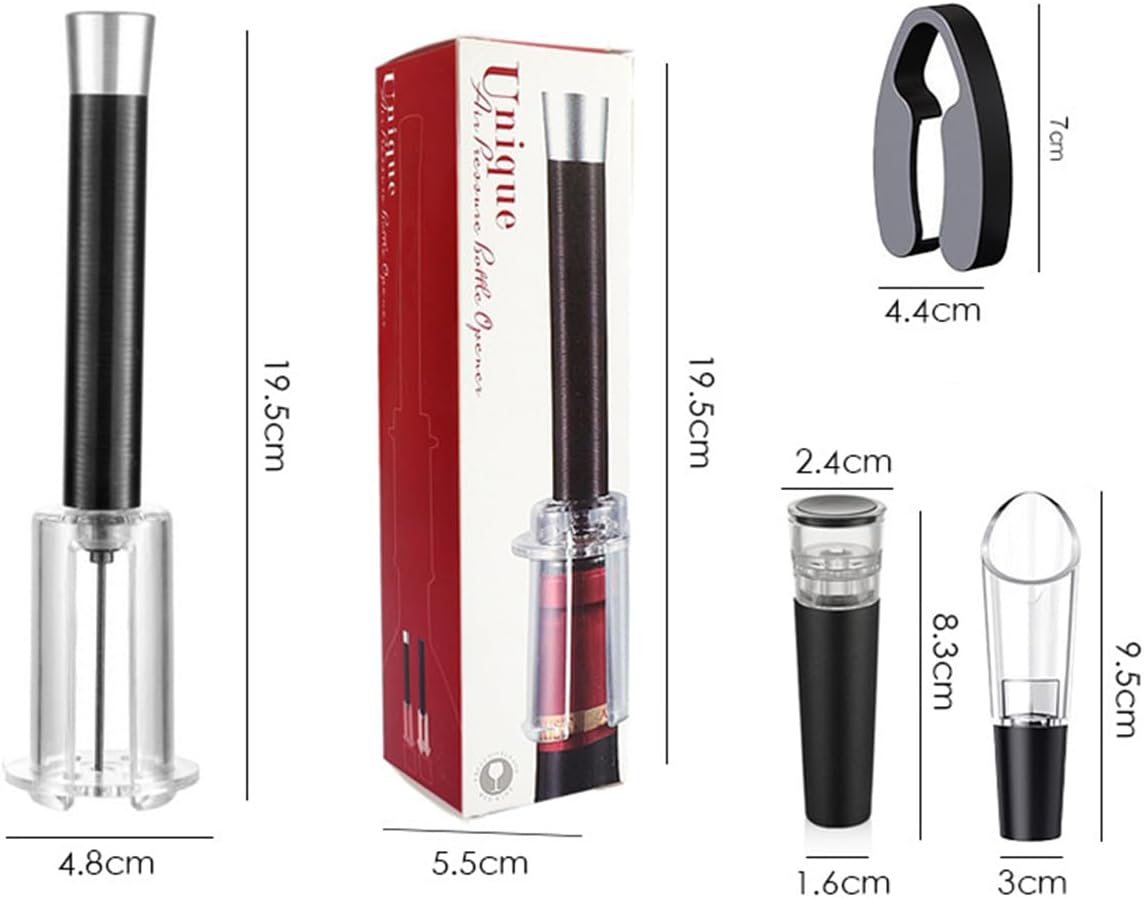 Air Pressure Wine Opener Set,Foil Cutter Opener Pump Needle,Efficient