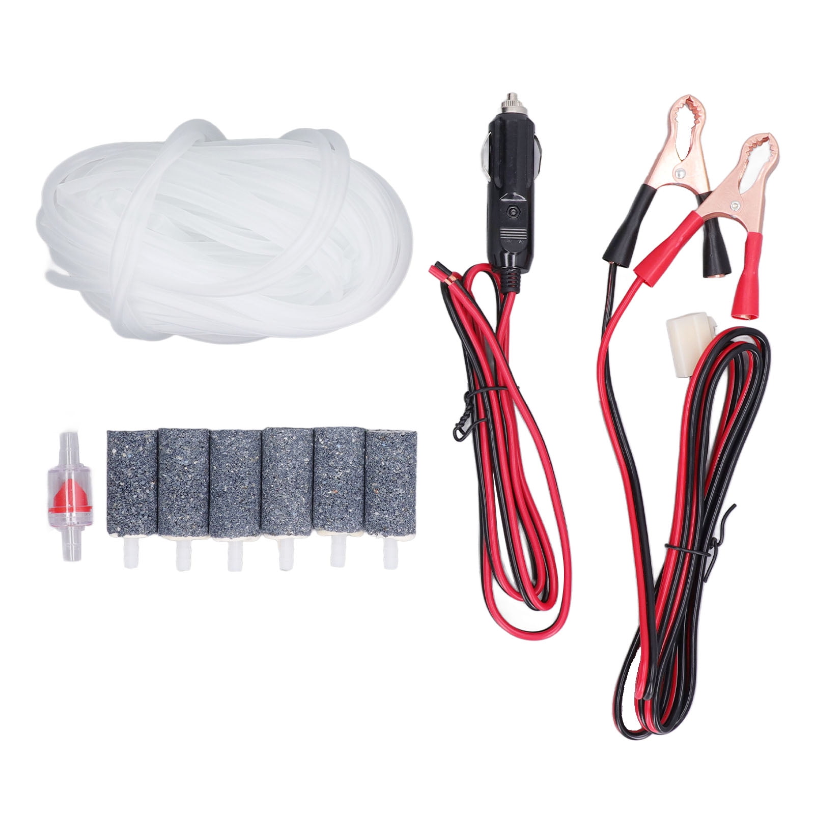 Air Pump Accessory Air Hose Check Valve Bubble Stone Battery Clamp