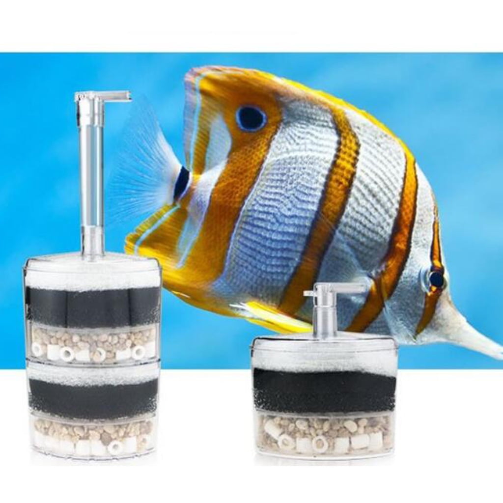 Air Pump Driven Fish Tank Aquarium Filter Water Aeration Filtration - Multicolor, Two Layer