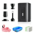 thumbnail image 1 of Air Pump for Inflatables Portable Air Pump 4.5Kpa Electric Mini Tiny with Type C Rechargeable, Quickly Inflate & Deflate for Swimming Ring, Toys, Pool Float, Air Mattress, Deflate Storage Bag – Black, 1 of 7