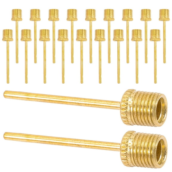Air Pump Needle 20 Pcs Basketball Needles for Inflatables Inflation Football Sports Balls Metal
