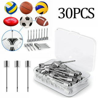 30 pcs Ball Pump Needle with Storage Box Air Inflation Needle for Football  Basketball Soccer Volleyball Ball Sports