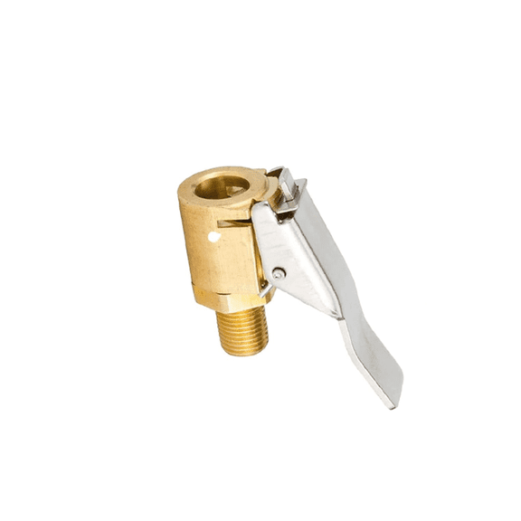 Air Pump Thread Nozzle Adapter Tire Air Chuck Car Inflation Valve Connector Clip Car Tire Quick Release Adapter Connector Brass Clip,for Tire Air Compressor Accessories(Yellow,0.31")