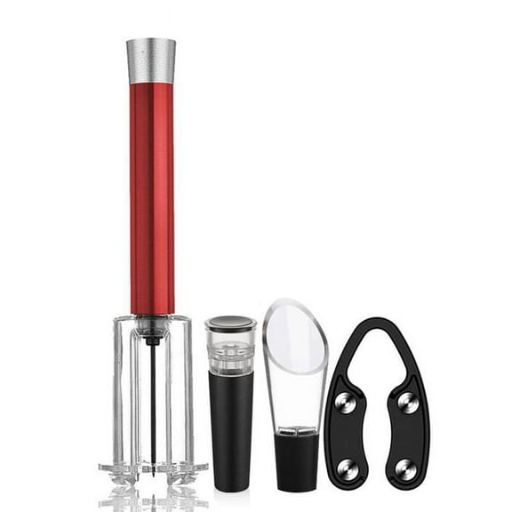 Air Pump Wine Bottle Opener Air Pressure Vacuum Red Wine Stopper Beer Lid Stainless Steel Opener Corkscrew Out Tools