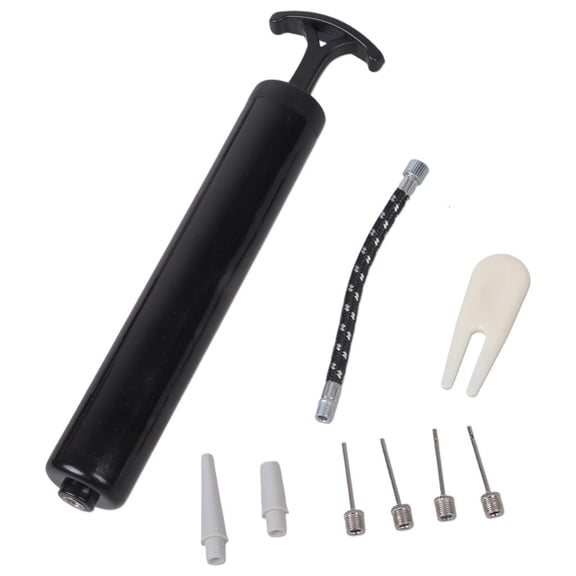 7829 Bicycles Pumps with Needle, Nozzle, Extension Hoses Basketball Inflator Push & Pulls Inflating System Easy to Use