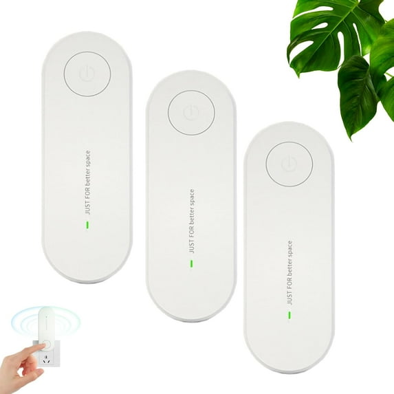 Air Purifier, 2026 New Plug-in Negative Ion Air Purifier, Remove Smell, Pollutants, Whisper Quiet, Filter Free, for Bedrooms, Toilets, Closets, Pet Room, Office (3 Pcs)