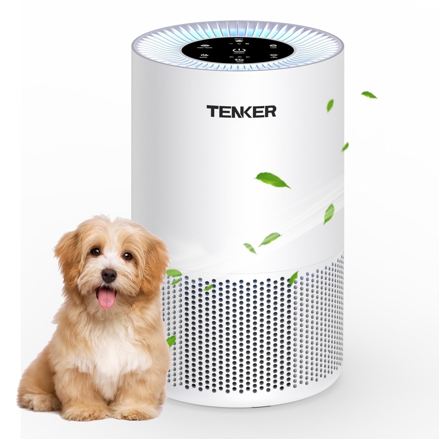 Air Purifier For Home And Bedroom With Aromatherapy, H13 True Air Purifier Cleaner For Bedroom With Night Light, 3 Fan Speed, Sleeping Mode, White