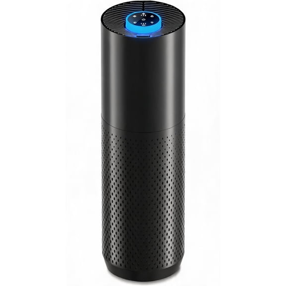 Air Purifier with H14 True HEPA Filter for Up to 1280 Sq Ft 360 Air Intake Quiet Operation Fragrance Slot Timer Removes Smoke Pet Dander and Pollen Black