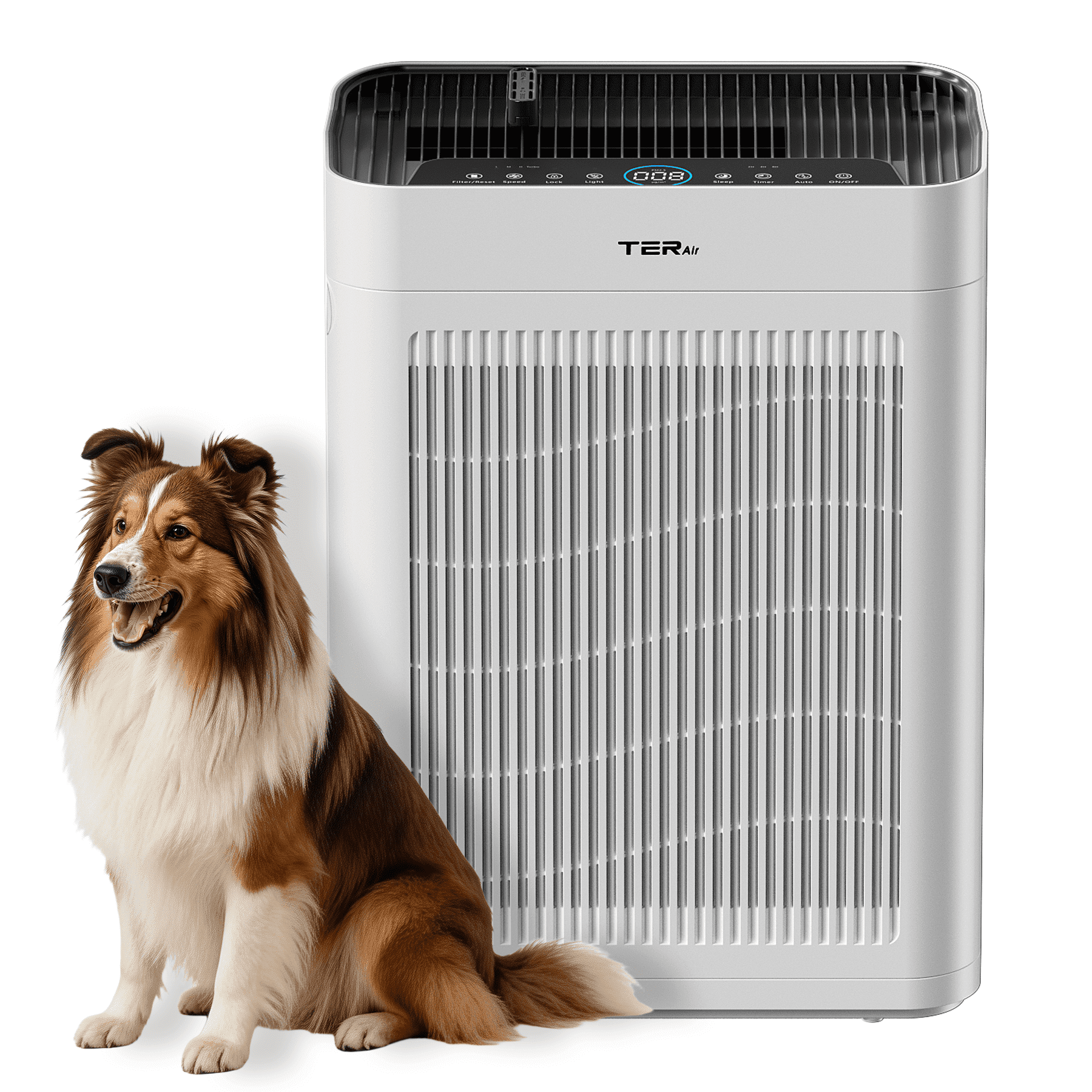 Air Purifier for Home Large Room Bedroom Up to 2500 Sq Ft with Washable Filters, H13 Hepa Double-Sided Air Filter Purifier PM 2.5 Sensor, Air Cleaner for Bedroom, Dust, Pets, Smoke, Pollon 22dB