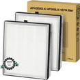 thumbnail image 1 of HEPA Replacement Filters for APH3000/AP300 Air Purifier, 2 Pack, H13 True HEPA & Activated Carbon Filter, 99.97% Captures Smoke, Odors, Dust, Pet Dander & Airborne Particles for Home Air Purification, 1 of 7