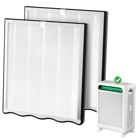HEPA Replacement Filters for APH4000/AP400 Air Purifier, 2 Pack, Double-Sided True HEPA & Activated Carbon Combination Filter, Helps Reduce Smoke, Odors, Dust & Pet Dander for Cleaner Home Air
