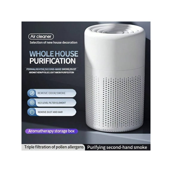 Air Purifier Smoke Odor Removal Household Formaldehyde Indoor Odor Negative Ion Purifier Air Freshener For Classroom, School, Bedroom, Office, Halloween, Christmas Gift Room Decoration