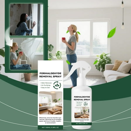 Air Purifier Spray with Active Amino Technology - Odor Eliminator and Air Freshener for Home and Office - Breaks Down Pollutants at Molecular Level - 3.4 fl oz