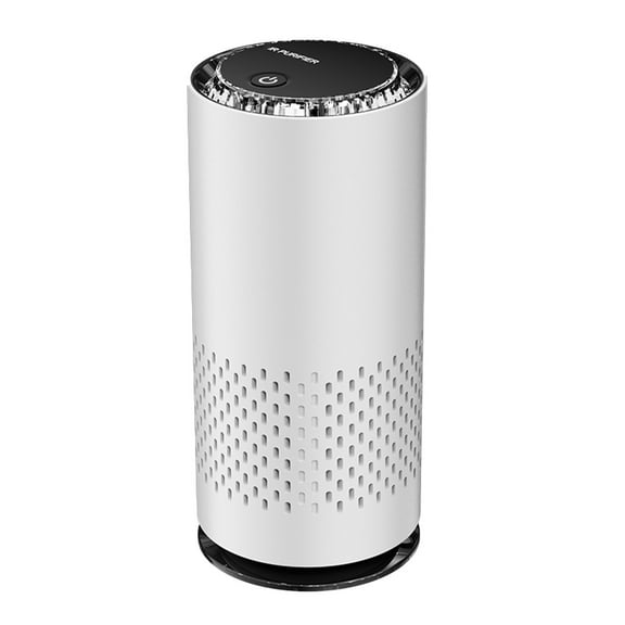 Air Purifier White Portable Pet Odor Eliminator for Home Bedroom Office Desktop Remove Pet Smells with Quiet Operation