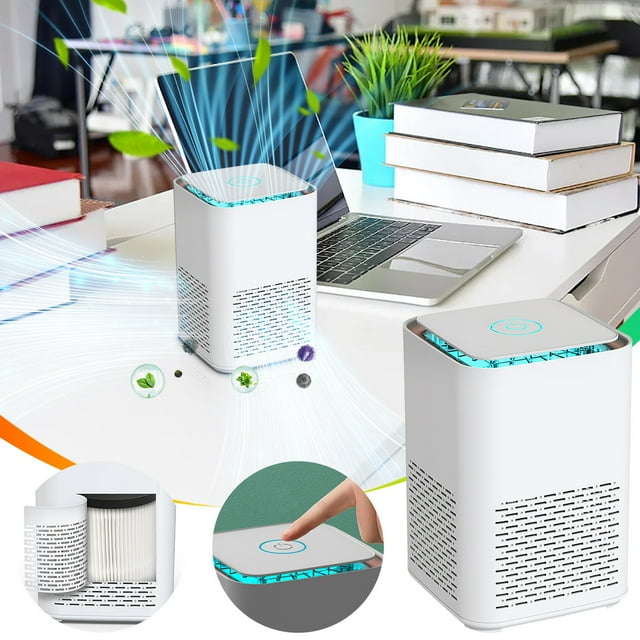 Air Purifier for Home Allergies Pets Hair in Bedroom, Covers Sleep Mode